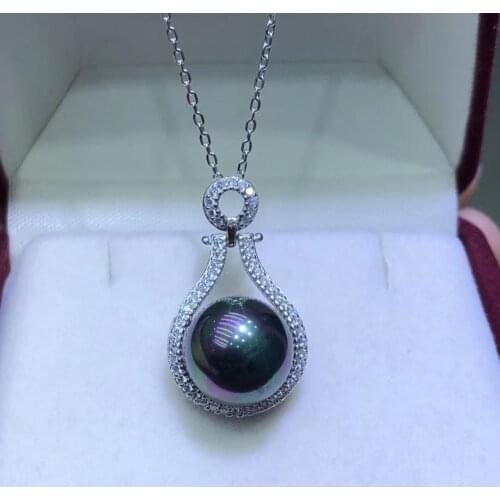 925 Sterling Silver Party Pendant Base Settings Mountings Findings Parts for Pearl Coral Jade Beads Stones Crystal, 5pcs/lot