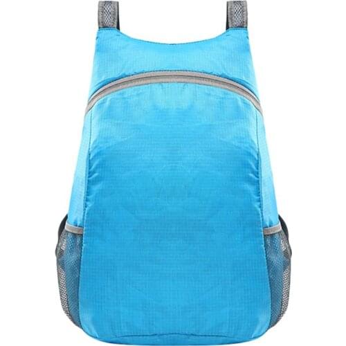 Waterproof Storage Bag Foldable Travel Bag Multifunctional Backpack Large Capacity Bag Blue