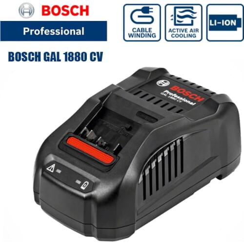 Bosch Power Tool Lithium Battery Charger Fast Charger Original 12V GAL1880CV/1860CV/1210CV/1230CV 18V/1.5/2.0/3.0/4.0/5.0/6.0AH