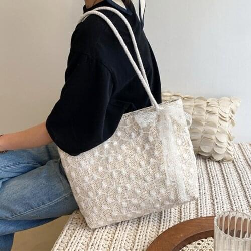 Lady Totes Shoulder Bag Big Capacity Shopping Women Eco Reusable Shopper Bags Lace messenger Bag shoulder bag