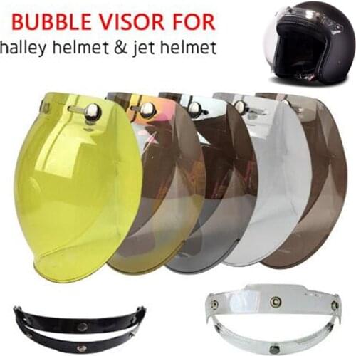 1pc&5colors) 100% Original Motorcycle Helmet Visor Shield Retro Hallar Helmet Mask Vintage Helmets Bubble Visor