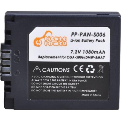 1080 mAh CGA-S006 Camera Battery for Panasonic Lumix DMC-FZ7 DMC-FZ8 DMC-FZ18 DMC-FZ28 FZ30 FZ35 FZ38 FZ50 Camera