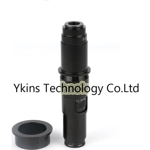 10X-200X 180X Adjustable Magnification Zoom C-mount Lens 0.68X~4.6X For Industry Video Microscope Camera Eyepiece Magnifier