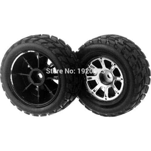 2Pcs A949-01 Left Wheel Tire Spare Parts For Wltoys A949 1/18 Remote Control RC Car