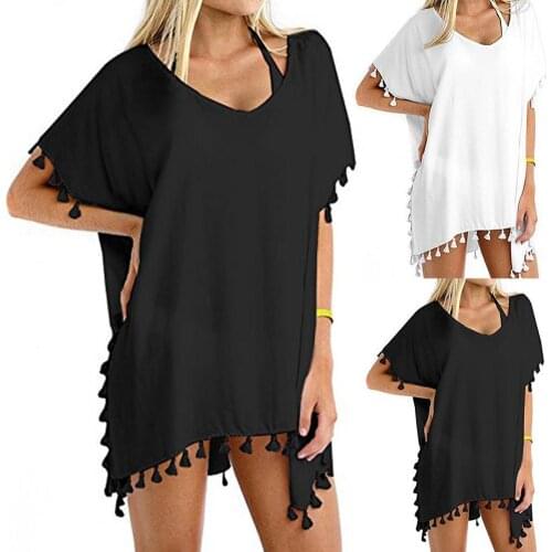 2021 Beach Cover up dress Tunic MIni Bikinis Cover ups Swim Cover up Robe Plage Beachwear Loose Chiffon Coat Bathing Suit