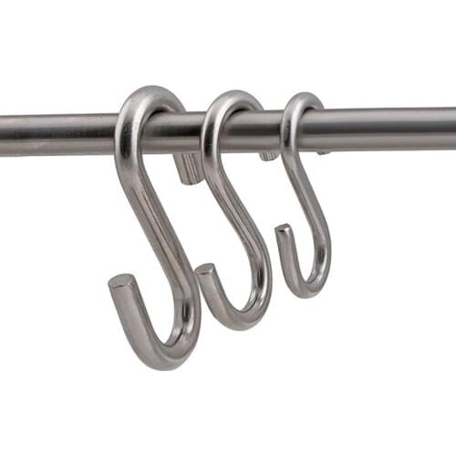 304 stainless steel hook S hook hook metal hook coat hook wire hook metal S hook
