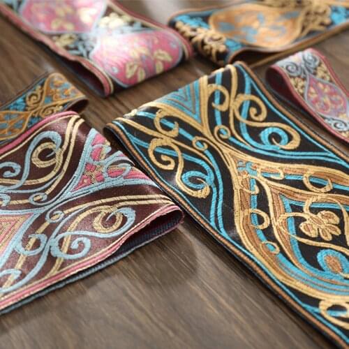 5y/lot Width 3CM 6CM 8CM European-style retro jacquard curtain trimming accessories fabric decoration pillow curtain decoration
