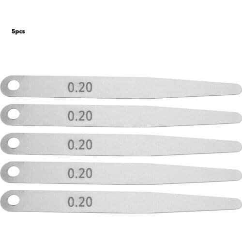 5pcs 0.2 Stainless Steel Feeler Gauge Ruler Welding Inspection Tool Measuring Tools Feeler Gap Gage