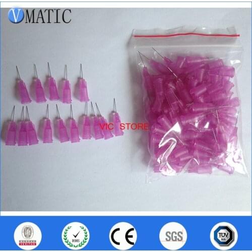 Free Shipping Non Sterilized 0.5'' 1/2 Inch Length 100 Pcs 30G Liquid Glue Dispensing Needle Tips