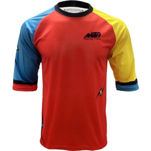 Quick Dry Breathable Cycling Motocross Jersey Top t Shirt MTB Downhill Wear ShortSleeves Clothing