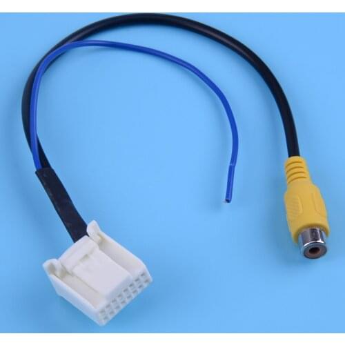 CITALL 16 Pin Car Parking Backup Camera Video Extension Navigation DVD Adapter Cable Plug Reverse Rear View for Toyota Camry 7th