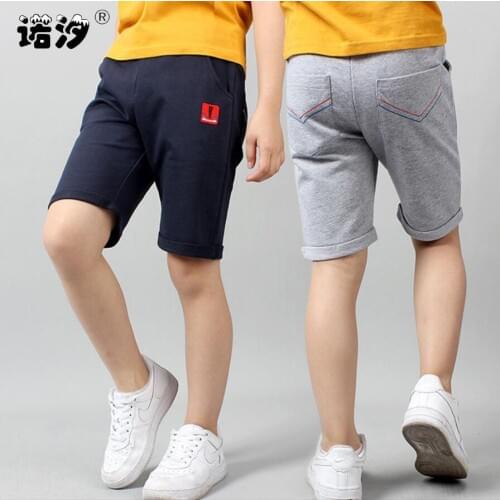 Kids trousers big boy high quality cotton shorts children summer thin beach pants baby boys sports clothes 3-11T child clothing