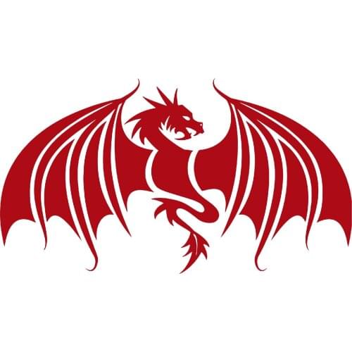 For Dragon Wings Mythical Creature Car Truck Window Laptop Vinyl Decal Sticker Styling