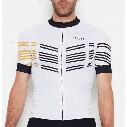 Team Jag cycling jersey Men black cycle shirt With Non-slip webbing short sleeve MTB Top quality sportshirt Maglia da ciclismo