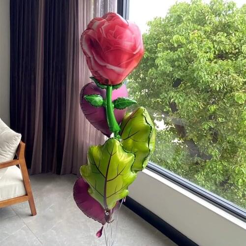 Rose Flower Sunflower Foil Helium Balloons Wedding Adult Kids Birthday Party Decoration Air Globos Baby Shower Home Decor