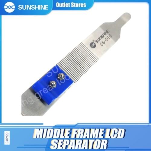 SUNSHINE SS-010 Dual End Stainless Steel Disassemble Open Frame Tools Anti-slip Design Mobile Phone Repair Tools
