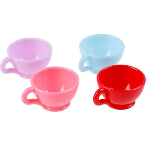 Cute Cup For Miniature Dollhouse Coffee Cup Kitchen Room Food Drink Home Tableware Decors Random Color