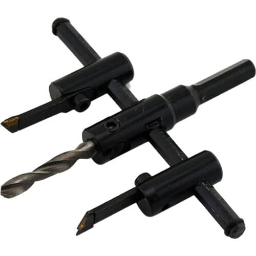 New Adjustable Wood Drywall Circle Hole Drill Cutter Bit Saw Use 30mm-120mm Circle Hole Saw Cutter Drill Bit