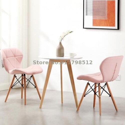 Dining chair modern leisure home dormitory backrest computer desk chair makeup chair Nordic simple dining table and chair