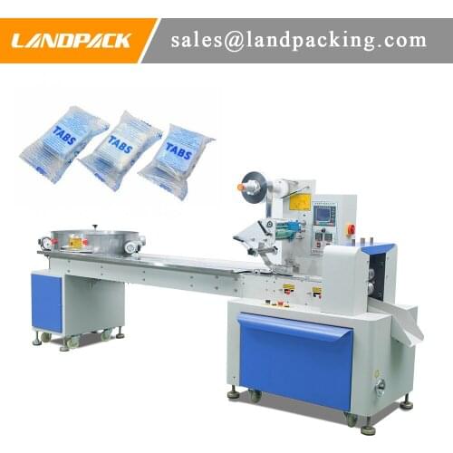 Single Dishwashing Tablets Mini Flow Wrap Machine