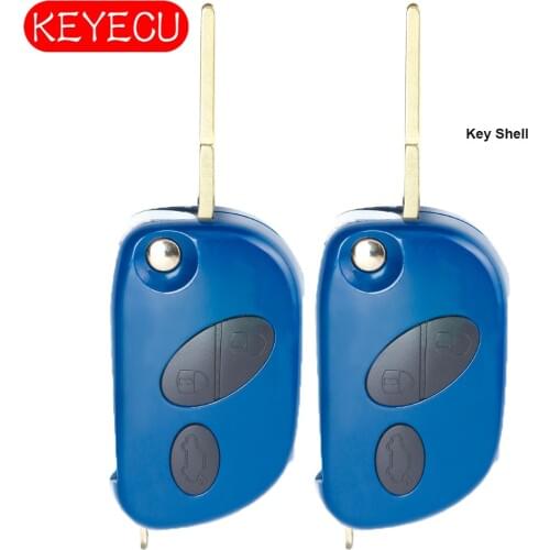 Keyecu 2pcs/lot Remote Car Key Shell Case Fob 3 Button for Maserati Quattroporte,GranTurismo 2005-2011FCC ID: RX2TRF937