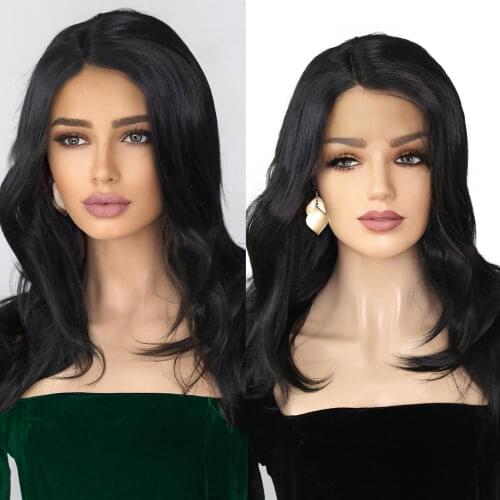ORIANE Cool Brown Synthetic Wigs With Bangs For Women Long Wavy Natural Hairline High Temperature Wigs Daily Cosplay Wig