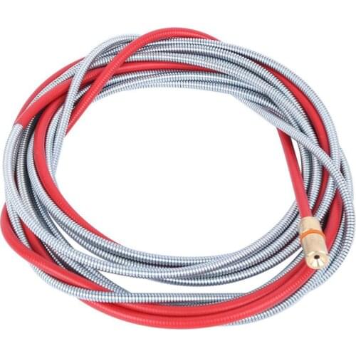 Welding Wire Feeder Welding Liner Hardware Accessory CO2 Weld Torch Accessory 5-Meter Aluminum Alloy + Brass