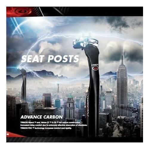 TRIGON SP160 UL Patented Road bike bicycle carbon fiber seat post carbon seatpost Ti-spring flexible absorb vibration 31.6mm