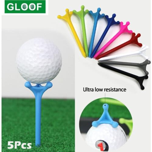 5Pcs/Set ABS Plastic Golf Tee Tees Replacement Driving Range Hitting Trainer Club Accessories Multicolor