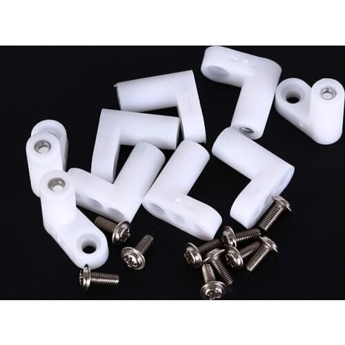 10pcs Fixed Plastic Pcb Mounting Feet 20mm L Type With Screws