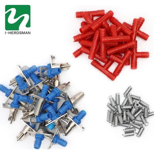 100 pcs Rabbit Automatic Nipple Water Feeder Drinker Waterer For Rabbit Bunny Rodents Rabbit Drinking Fountains