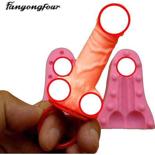 3D chocolate penis silicone mold hard candy mold kitchen baking soap candle cake mold