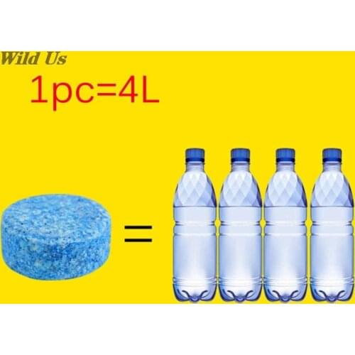 6 Pcs Car Auto Windscreen Cleaner Agent Pills Effervescent Tablets Glass Water Solid Wiper Cleaner Amazing