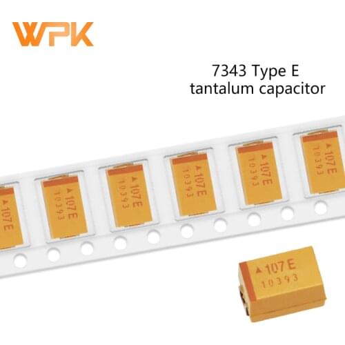 7343 Tantalum Capacitor E Type accuracy 10% 10V 16 25V 35V 50V 10UF 47 68 100 220 330 470UF 10Pcs