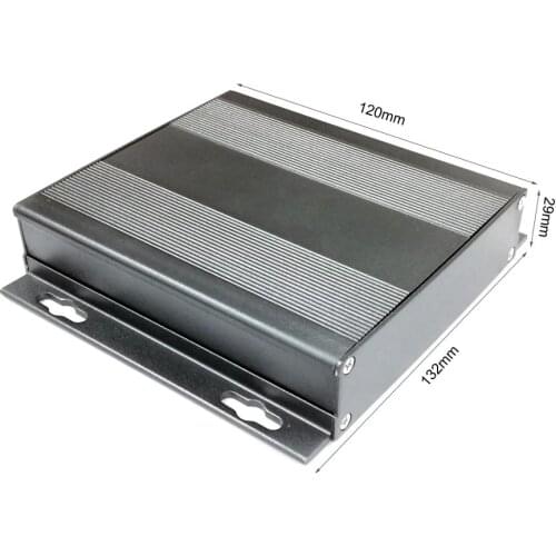 Aluminum enclosure power Shell electric project box wall-mounting separate type DIY 132*29*120mm NEW