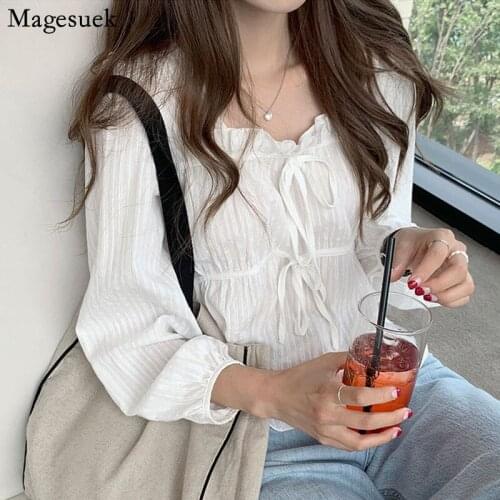 Plus Size Women Blouses Long Sleeve Cotton Linen Casual White Tops Girls Blouse Women Autumn Embroidery Lace Shirt Femme 11700