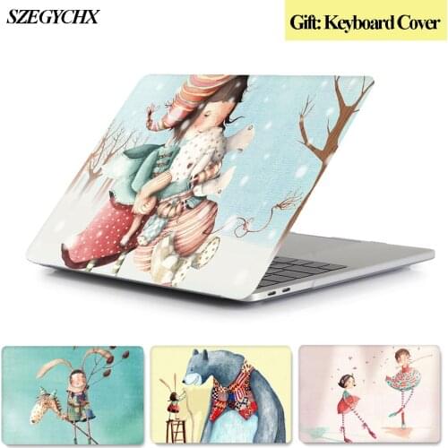 New Laptop Case For MacBook Pro 13 Case 11 12 15 16 inch Shell for Mac book Air 13 A2179 2020 Case Touch Bar + keyboard Cover