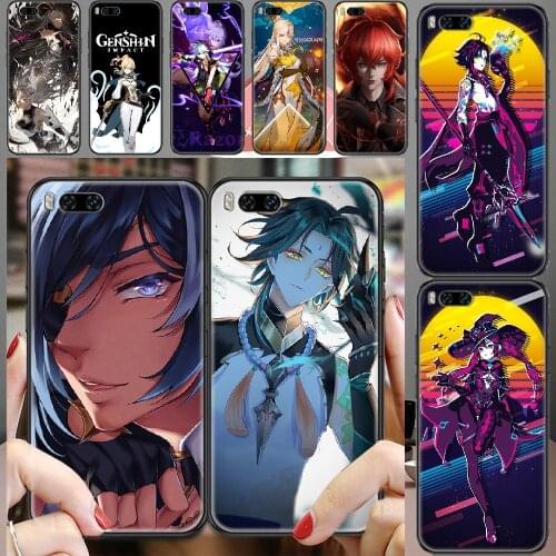 Genshin Impact Game Phone case For Xiaomi Mi Max Note 3 A2 A3 8 9 9T 10 Lite Pro Ultra black pretty funda luxury shell tpu