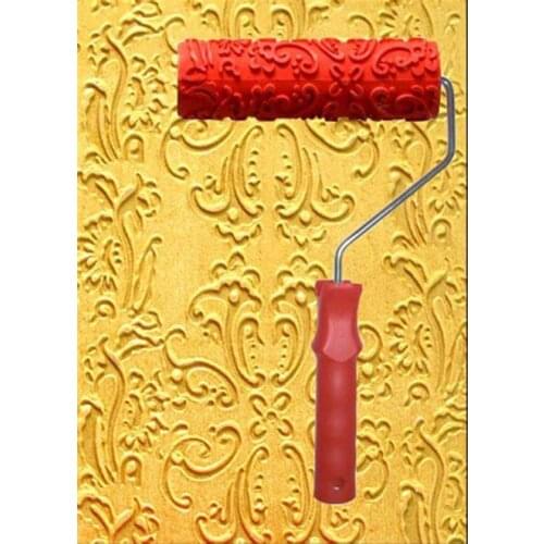 Decorative Paint Roller Pattern Embossed Texture Painting Tools for Wall Rubber Airless Pintura Machine Household Brush EG043T