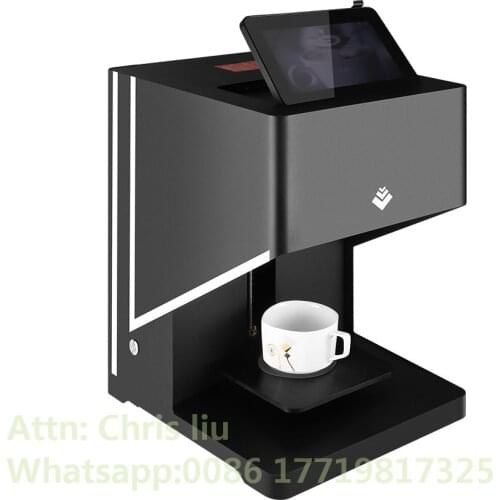 Coffee art foam drinks printing machine food selfie printer for sale