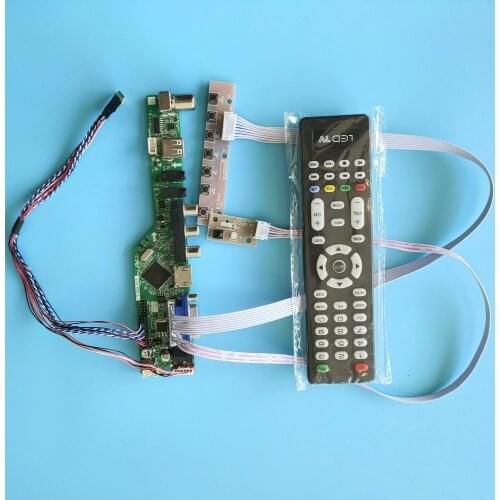 Kit for LP156WH3(TL)(T1) Controller board driver 1366X768 TV AV 40pin LVDS remote VGA LCD LED HDMI USB Screen panel 15.6"