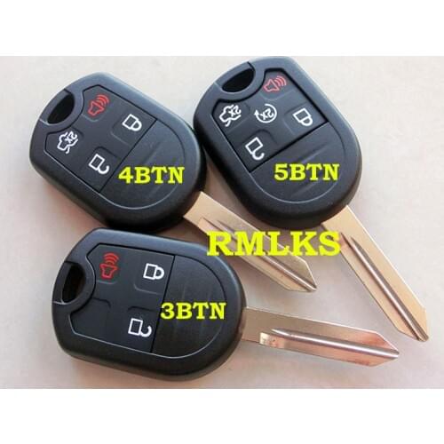 RMLKS Remote Key Shell fit for Expedition Mustang F150 F250-350 Super Duty Case Uncut FO38R Blade
