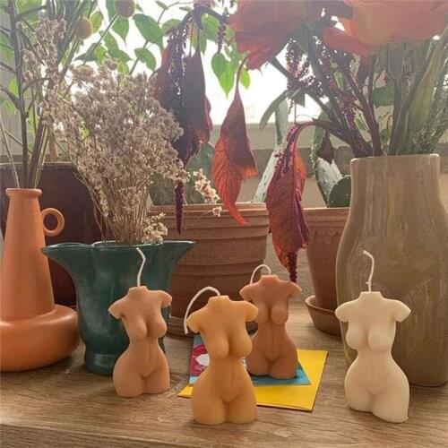Creative Human Body Shape Candle Mould Household Three-dimensional Mannequin Adults Homemade DIY Candle Silicone Making Mold