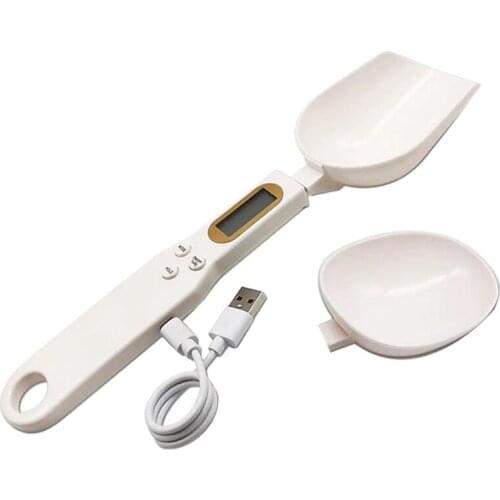 USB Charging Measuring Spoon Gram Scales Electronic Digital Gramera Dimensional Weighing For Powder Flour Kitchen Tool