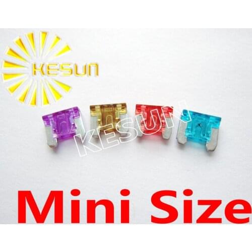 Mini Size 2A 3A 5A 7.5A 10A 15A 20A 25A 30A 35A 40A Auto Fuse Car Boat Motorcycle Blade Fuses ROHS x 100PCS