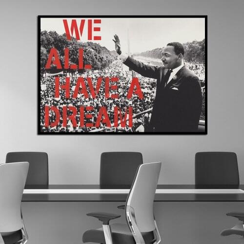 We All Have A Dream Quote Motivational Poster Wall Art Canvas Print Painting Modern Home Office Room Decoration Picture