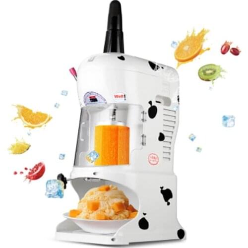 New Snow Cone Ice Shaver Planer Machine Maker Electric Block Ice Crusher Snowflake Shaved Ice Machine
