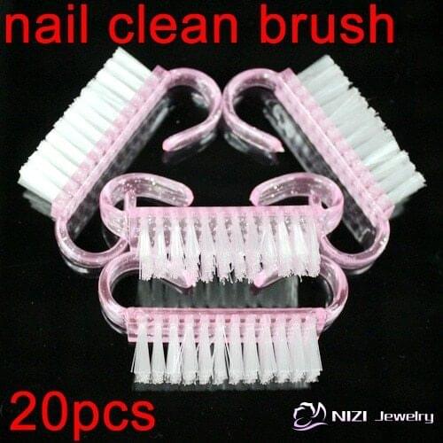 New Arrive 20PCS Nail Cleaning Clean Brush Nail Brushes Nail Tool File Manicure Wholesale From Factory Direct