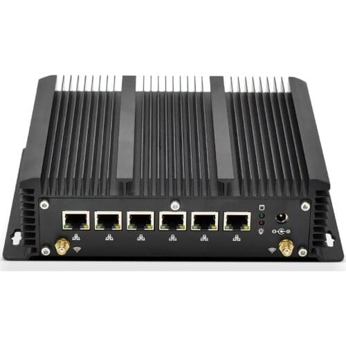 New 10th Fanless Mini PC Intel Core i5 10210U 6 LAN i211AT Gigabit Ethernet AES-NI 4*USB3.0 COM Firewall Router pfSense Computer