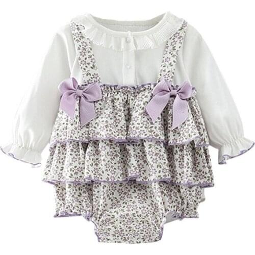 Princess Girl Baby Romper 2021 New Style Baby Girls Ovearlls Birthday Baptism 0-24 Months Lace Bebes Outfits Kids Girls Clothing